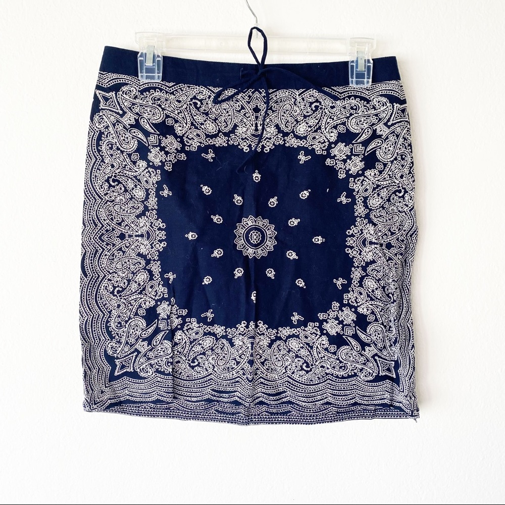 Y2K Bandana Drawstring  Skirt